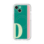 スリムプロテクションプレミアムケース with MagSafe［ オリジナル - initial color line - D green ］