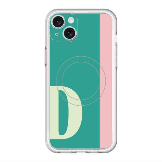 スリムプロテクションプレミアムケース with MagSafe［ オリジナル - initial color line - D green ］