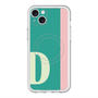 スリムプロテクションプレミアムケース with MagSafe［ オリジナル - initial color line - D green ］