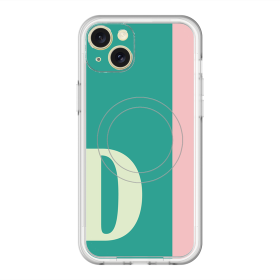 スリムプロテクションプレミアムケース with MagSafe［ オリジナル - initial color line - D green ］