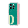 スリムプロテクションプレミアムケース with MagSafe［ オリジナル - initial color line - D green ］