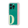 スリムプロテクションプレミアムケース with MagSafe［ オリジナル - initial color line - D green ］
