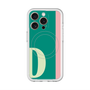 スリムプロテクションプレミアムケース with MagSafe［ オリジナル - initial color line - D green ］