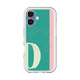 スリムプロテクションプレミアムケース with MagSafe［ オリジナル - initial color line - D green ］
