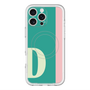 スリムプロテクションプレミアムケース with MagSafe［ オリジナル - initial color line - D green ］