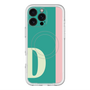 スリムプロテクションプレミアムケース with MagSafe［ オリジナル - initial color line - D green ］