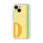 スリムプロテクションプレミアムケース with MagSafe［ オリジナル - initial color line - D yellow ］
