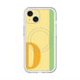 スリムプロテクションプレミアムケース with MagSafe［ オリジナル - initial color line - D yellow ］