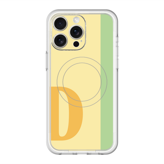 スリムプロテクションプレミアムケース with MagSafe［ オリジナル - initial color line - D yellow ］