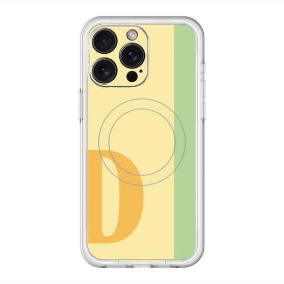スリムプロテクションプレミアムケース with MagSafe［ オリジナル - initial color line - D yellow ］