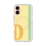 スリムプロテクションプレミアムケース with MagSafe［ オリジナル - initial color line - D yellow ］