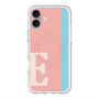 スリムプロテクションプレミアムケース with MagSafe［ オリジナル - initial color line - E pink ］