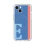 スリムプロテクションプレミアムケース with MagSafe［ オリジナル - initial color line - E blue ］