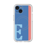 スリムプロテクションプレミアムケース with MagSafe［ オリジナル - initial color line - E blue ］