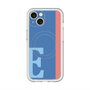 スリムプロテクションプレミアムケース with MagSafe［ オリジナル - initial color line - E blue ］