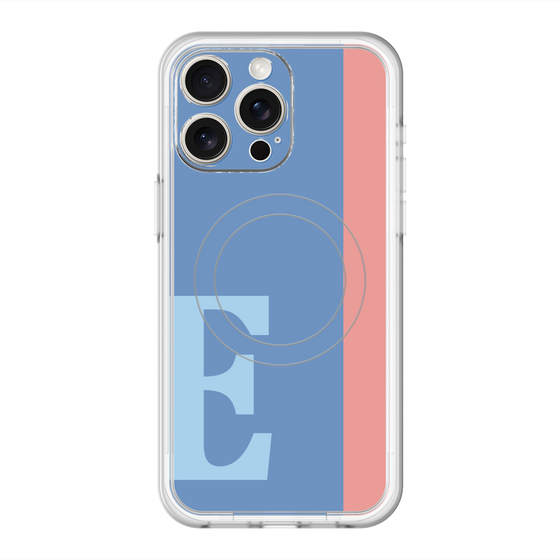 スリムプロテクションプレミアムケース with MagSafe［ オリジナル - initial color line - E blue ］