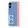 スリムプロテクションプレミアムケース with MagSafe［ オリジナル - initial color line - E blue ］