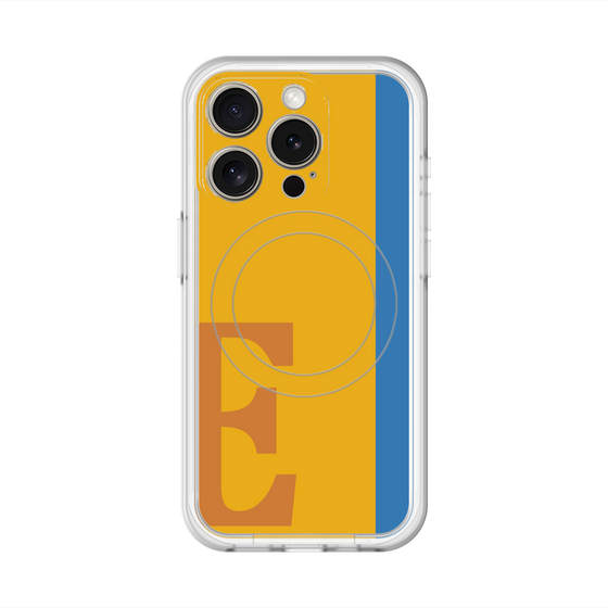 スリムプロテクションプレミアムケース with MagSafe［ オリジナル - initial color line - E orange ］