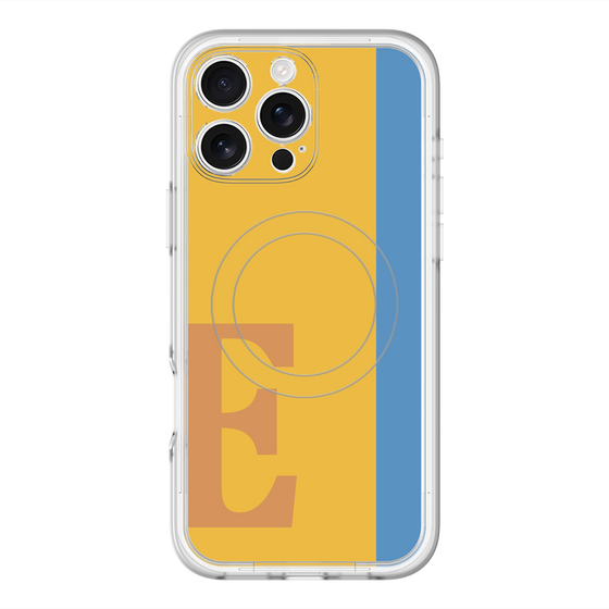 スリムプロテクションプレミアムケース with MagSafe［ オリジナル - initial color line - E orange ］