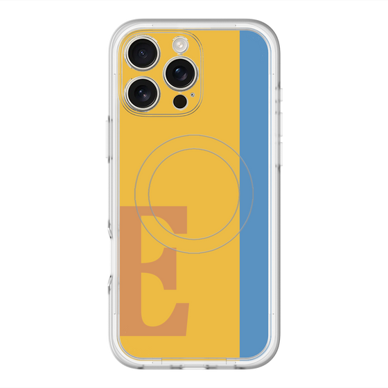 スリムプロテクションプレミアムケース with MagSafe［ オリジナル - initial color line - E orange ］