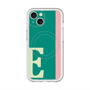 スリムプロテクションプレミアムケース with MagSafe［ オリジナル - initial color line - E green ］