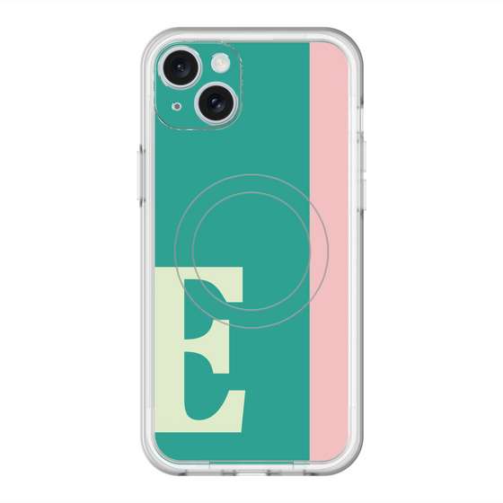 スリムプロテクションプレミアムケース with MagSafe［ オリジナル - initial color line - E green ］