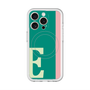 スリムプロテクションプレミアムケース with MagSafe［ オリジナル - initial color line - E green ］