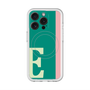 スリムプロテクションプレミアムケース with MagSafe［ オリジナル - initial color line - E green ］