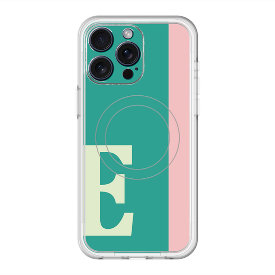 スリムプロテクションプレミアムケース with MagSafe［ オリジナル - initial color line - E green ］