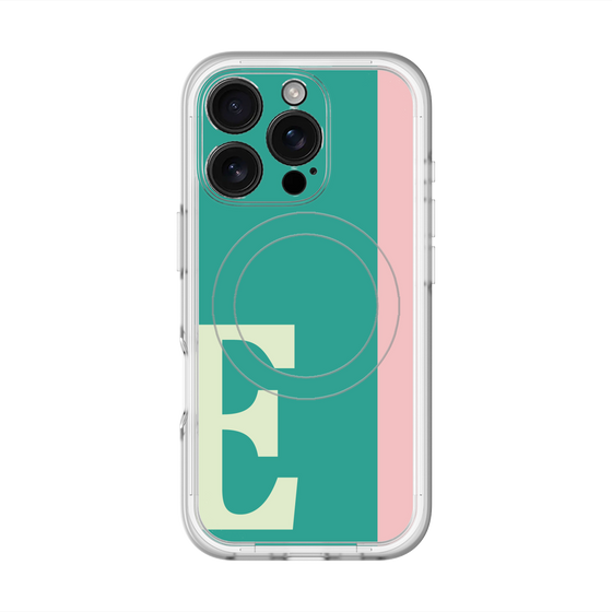 スリムプロテクションプレミアムケース with MagSafe［ オリジナル - initial color line - E green ］