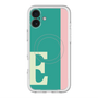 スリムプロテクションプレミアムケース with MagSafe［ オリジナル - initial color line - E green ］
