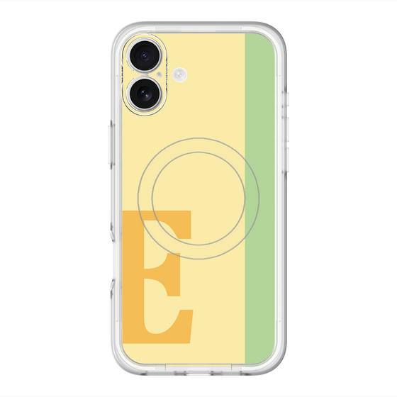 スリムプロテクションプレミアムケース with MagSafe［ オリジナル - initial color line - E yellow ］