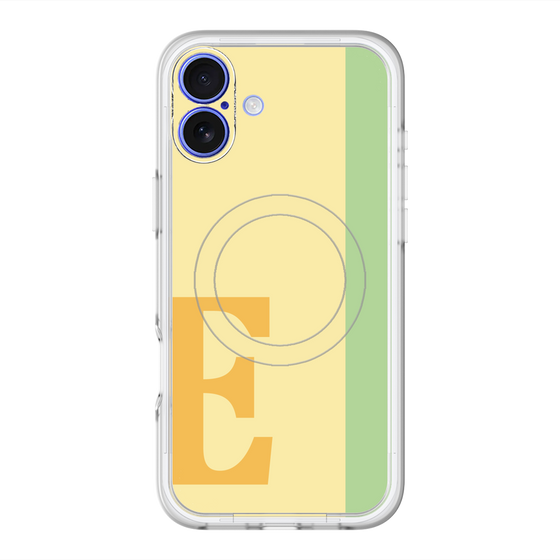 スリムプロテクションプレミアムケース with MagSafe［ オリジナル - initial color line - E yellow ］