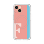 スリムプロテクションプレミアムケース with MagSafe［ オリジナル - initial color line - F pink ］