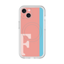 スリムプロテクションプレミアムケース with MagSafe［ オリジナル - initial color line - F pink ］
