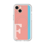 スリムプロテクションプレミアムケース with MagSafe［ オリジナル - initial color line - F pink ］
