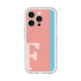 スリムプロテクションプレミアムケース with MagSafe［ オリジナル - initial color line - F pink ］