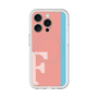 スリムプロテクションプレミアムケース with MagSafe［ オリジナル - initial color line - F pink ］