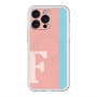 スリムプロテクションプレミアムケース with MagSafe［ オリジナル - initial color line - F pink ］