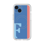 スリムプロテクションプレミアムケース with MagSafe［ オリジナル - initial color line - F blue ］