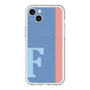 スリムプロテクションプレミアムケース with MagSafe［ オリジナル - initial color line - F blue ］