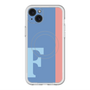 スリムプロテクションプレミアムケース with MagSafe［ オリジナル - initial color line - F blue ］