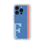 スリムプロテクションプレミアムケース with MagSafe［ オリジナル - initial color line - F blue ］