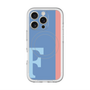 スリムプロテクションプレミアムケース with MagSafe［ オリジナル - initial color line - F blue ］