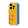 スリムプロテクションプレミアムケース with MagSafe［ オリジナル - initial color line - F orange ］
