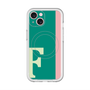 スリムプロテクションプレミアムケース with MagSafe［ オリジナル - initial color line - F green ］