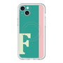スリムプロテクションプレミアムケース with MagSafe［ オリジナル - initial color line - F green ］