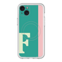 スリムプロテクションプレミアムケース with MagSafe［ オリジナル - initial color line - F green ］
