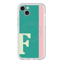 スリムプロテクションプレミアムケース with MagSafe［ オリジナル - initial color line - F green ］