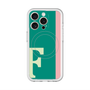 スリムプロテクションプレミアムケース with MagSafe［ オリジナル - initial color line - F green ］